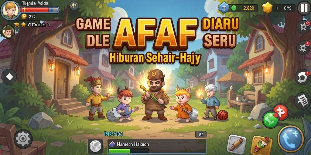Screenshot gameplay AFAF menampilkan karakter yang sedang beraksi dalam mode Idle.