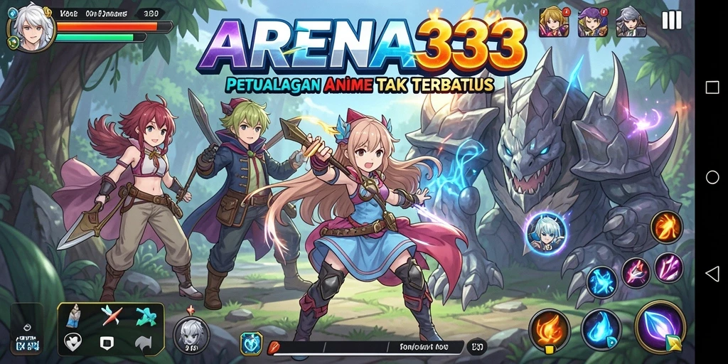 Tampilan gameplay ARENA333 yang dinamis dan seru.