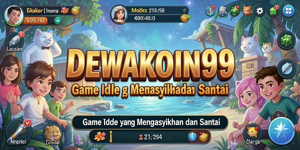 Tampilan utama gameplay DEWAKOIN99 yang menenangkan dan memikat.