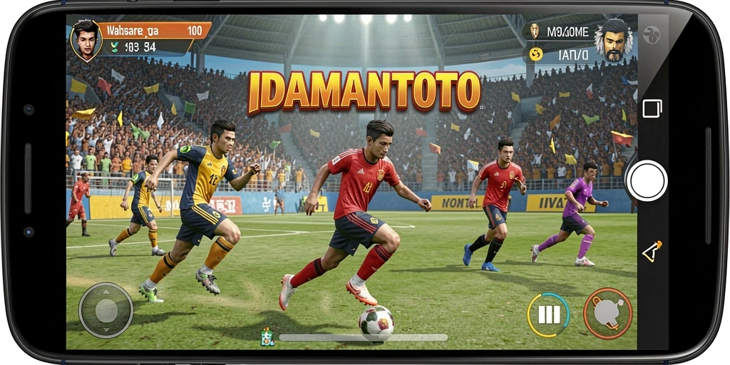 Tampilan gameplay menegangkan dari IDAMANTOTO saat pertandingan berlangsung.