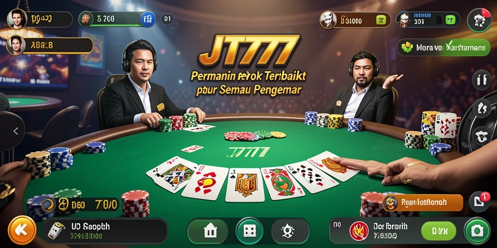 Screenshot gameplay JT777 yang menarik dengan pemain aktif dan antusias.
