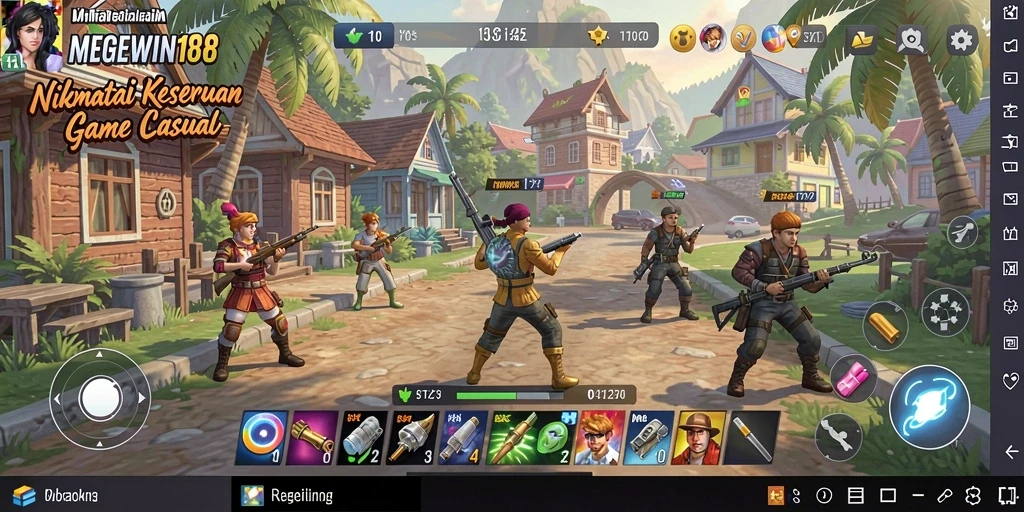 Screenshot gameplay <strong>MEGEWIN188</strong> menampilkan tantangan yang menyenangkan dan grafik yang menarik.