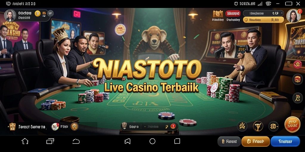 Tampilan menarik dari gameplay Live Casino NIASTOTO.
