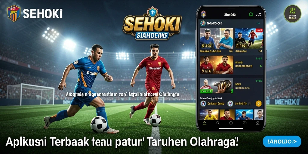 Tampilan antarmuka aplikasi SEHOKI saat melakukan taruhan olahraga.