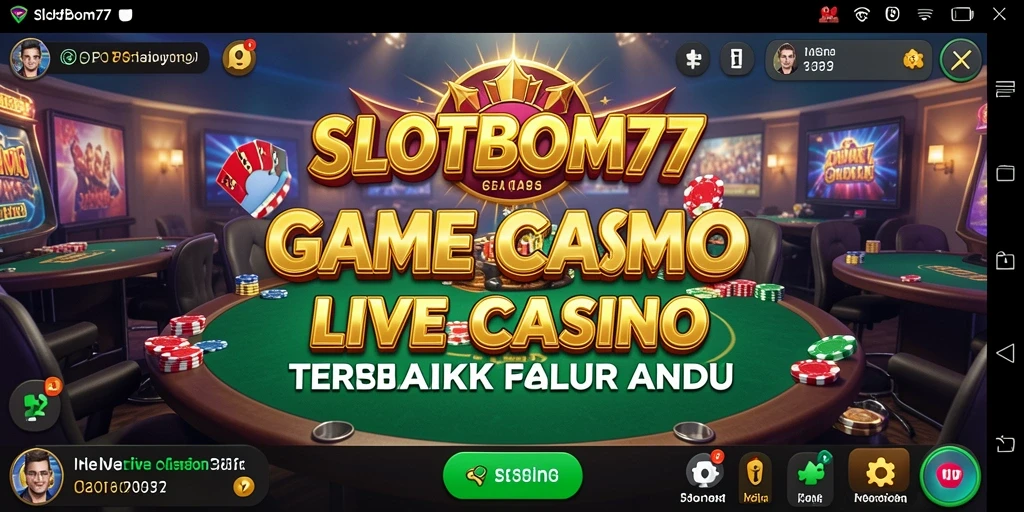 Screenshot permainan Live Casino dengan dealer langsung yang profesional.