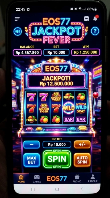 Proses unduh yang cepat di aplikasi eos77 untuk pengguna.